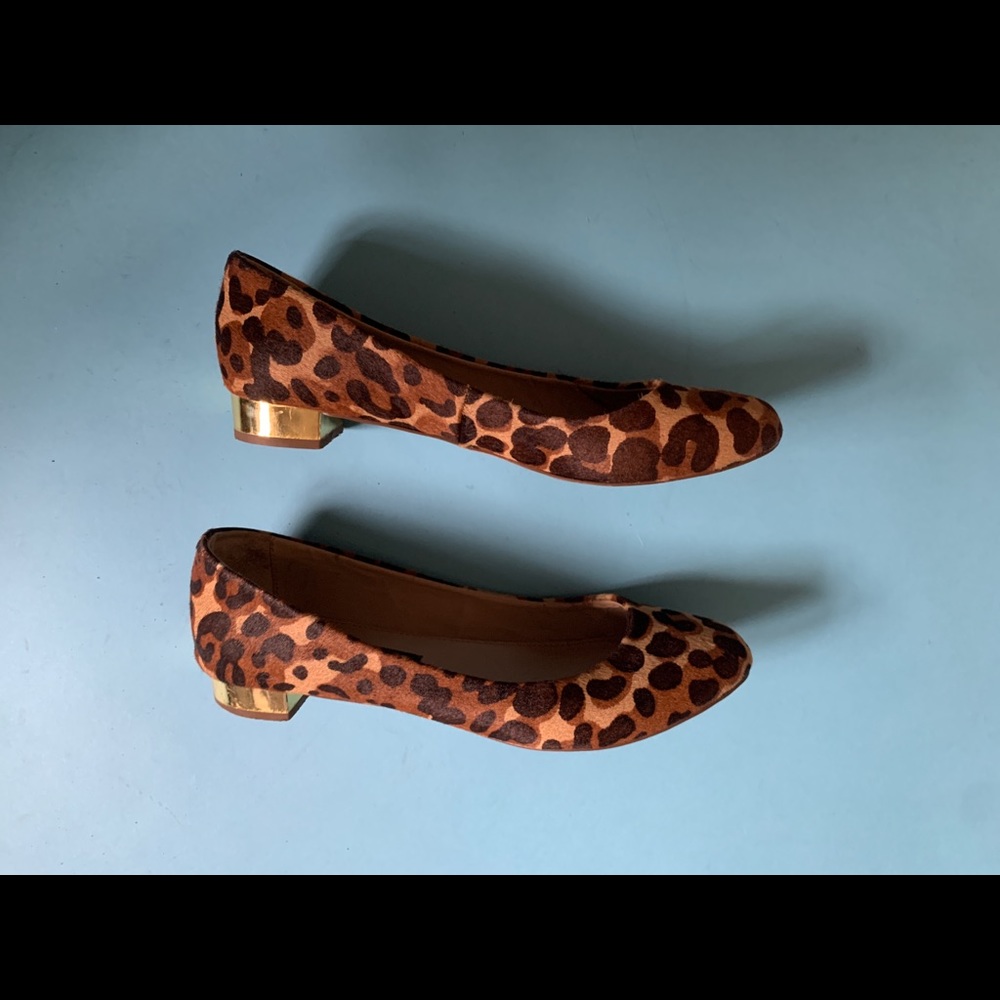 Steven by Steven Madden Leopard Low Heel Pumps